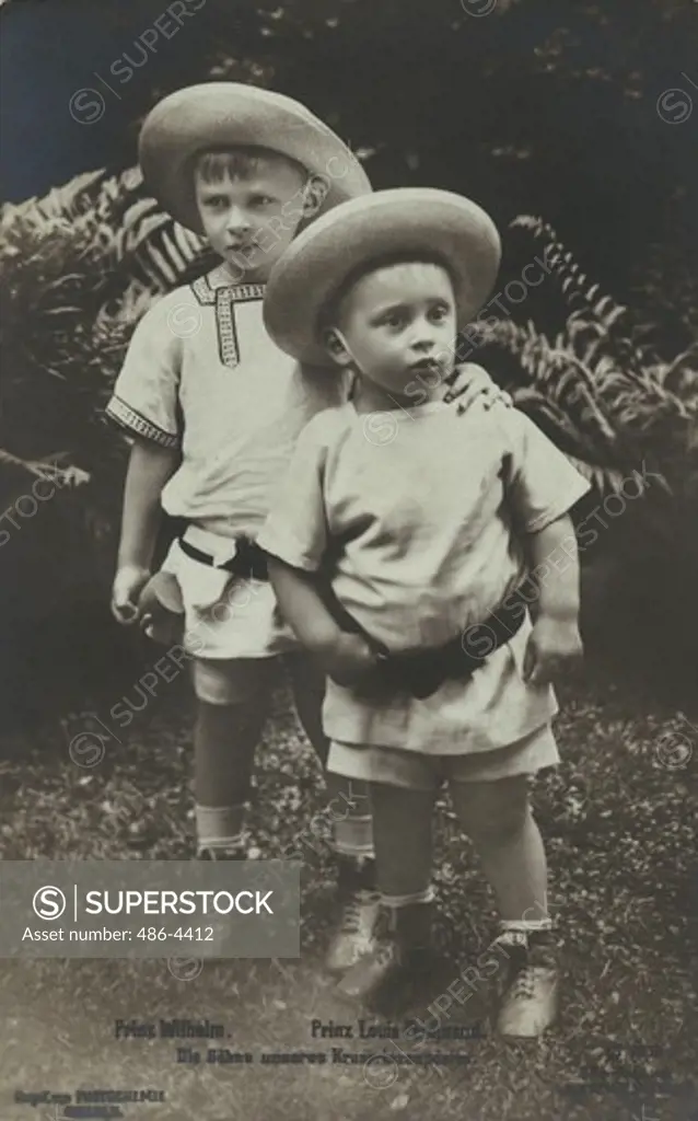 Young Prince Wilhelm and Louis Ferdinand
