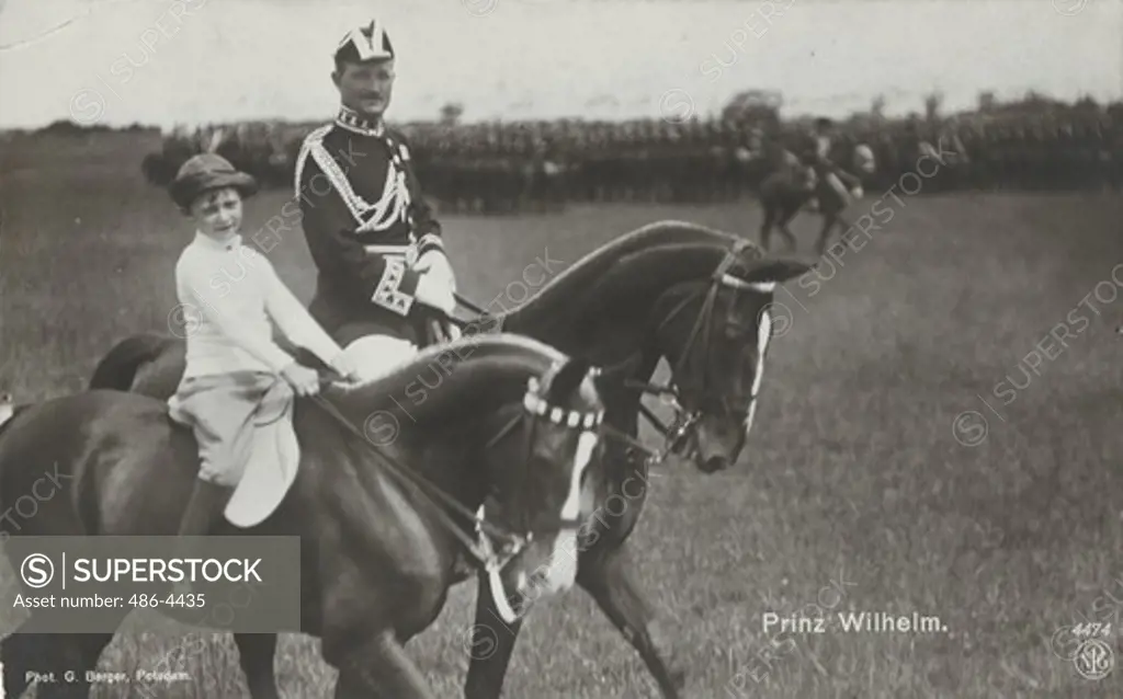 Prince Wilhelm riding horse