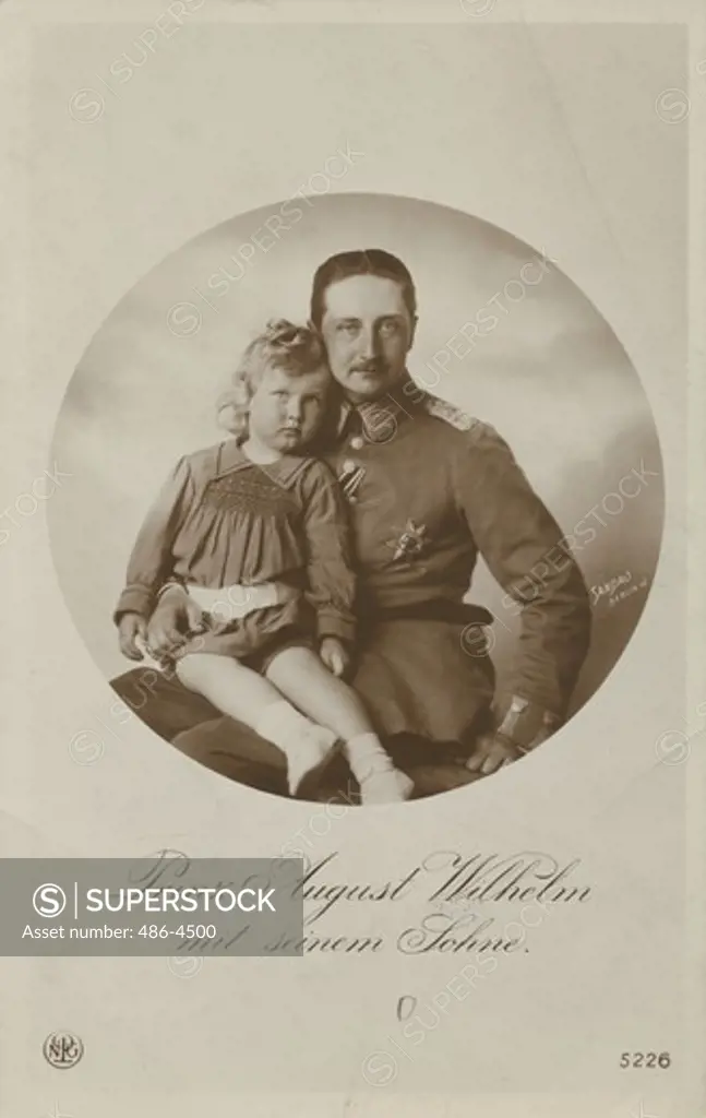 Portrait of Prince August Wilhelm with his son