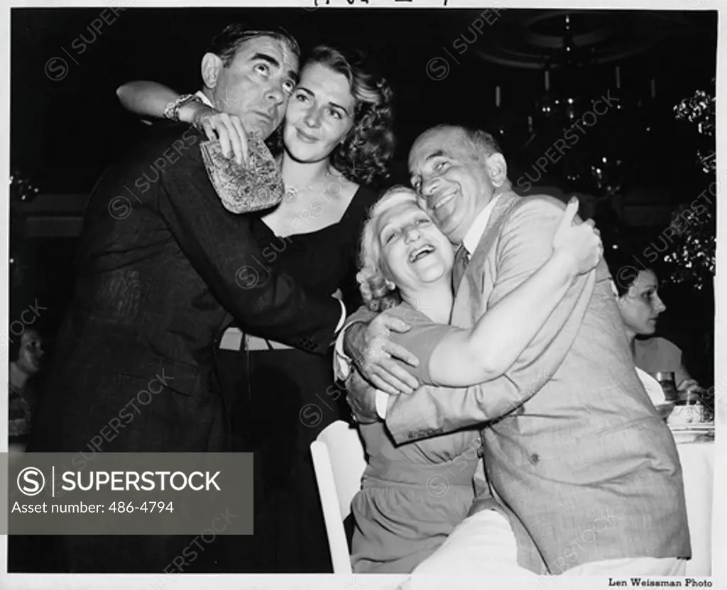 Eddie Cantor celebrating with friends