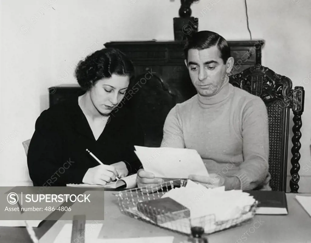 Eddie Cantor and his daughter, Margie