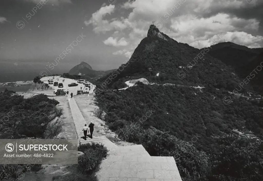 Brazi, Rio de Janeiro, Corcovado viewed from mountain of Da Martha