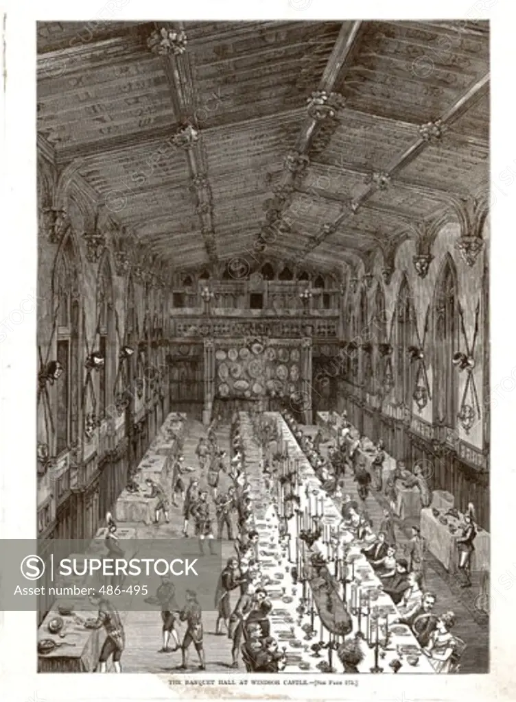 Banquet Hall Windsor Castle England 