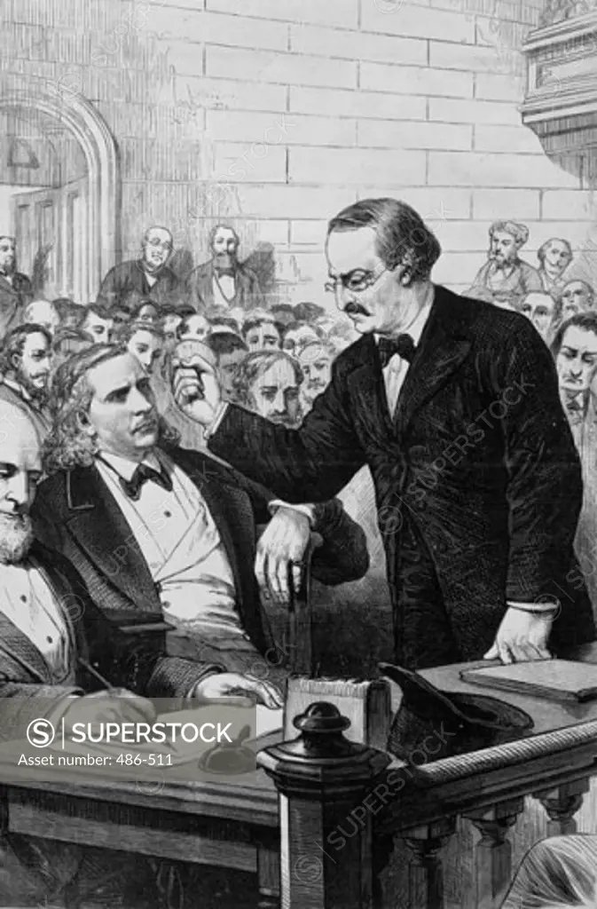 Henry Ward Beecher - Theodore Tilton Trial, USA C. 1875 Artist Unknown Engraving Culver Pictures Inc.