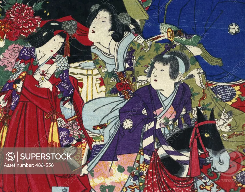 Tokugawa Ietsugu, Seventh Shogun, Ruled 1713-1716 Artist Unknown (Japanese) Woodblock print Culver Pictures Inc.
