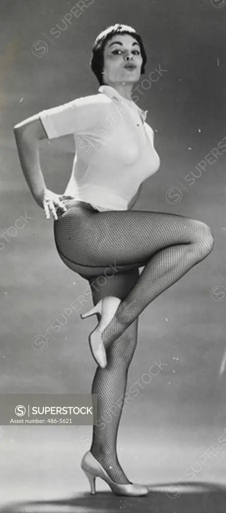 Portrait of ""Sequin"" famous stripper in Burlesque