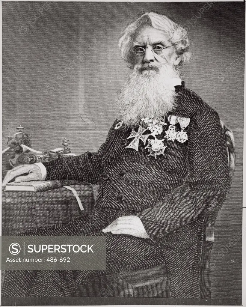 Samuel F.B. Morse (1791-1872) Inventor Engraving Culver Pictures Inc.