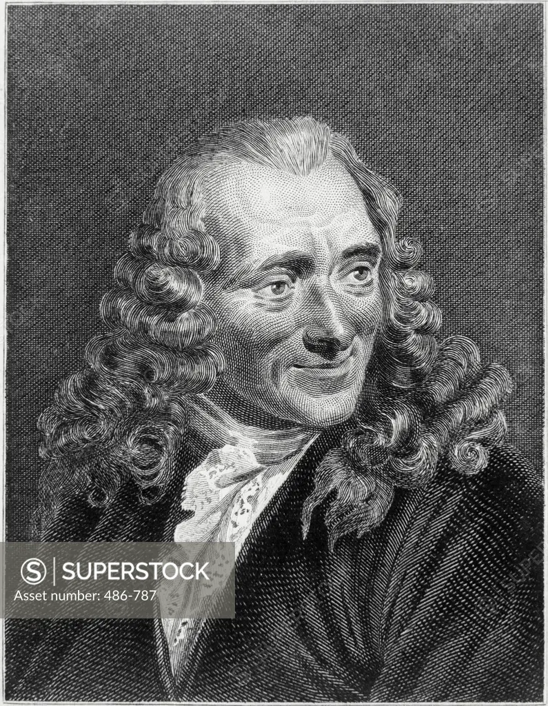 Voltaire (1694-1778) French Author & Philosopher Artist Unknown Engraving Culver Pictures Inc.