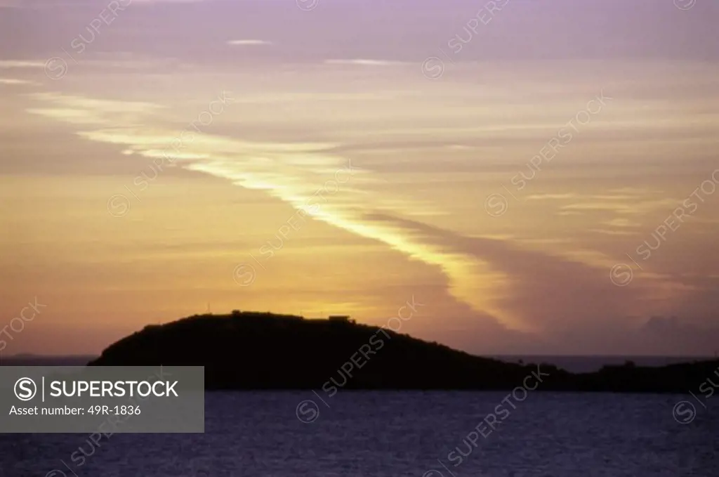 Sunset over the sea, St. Thomas, US Virgin Islands