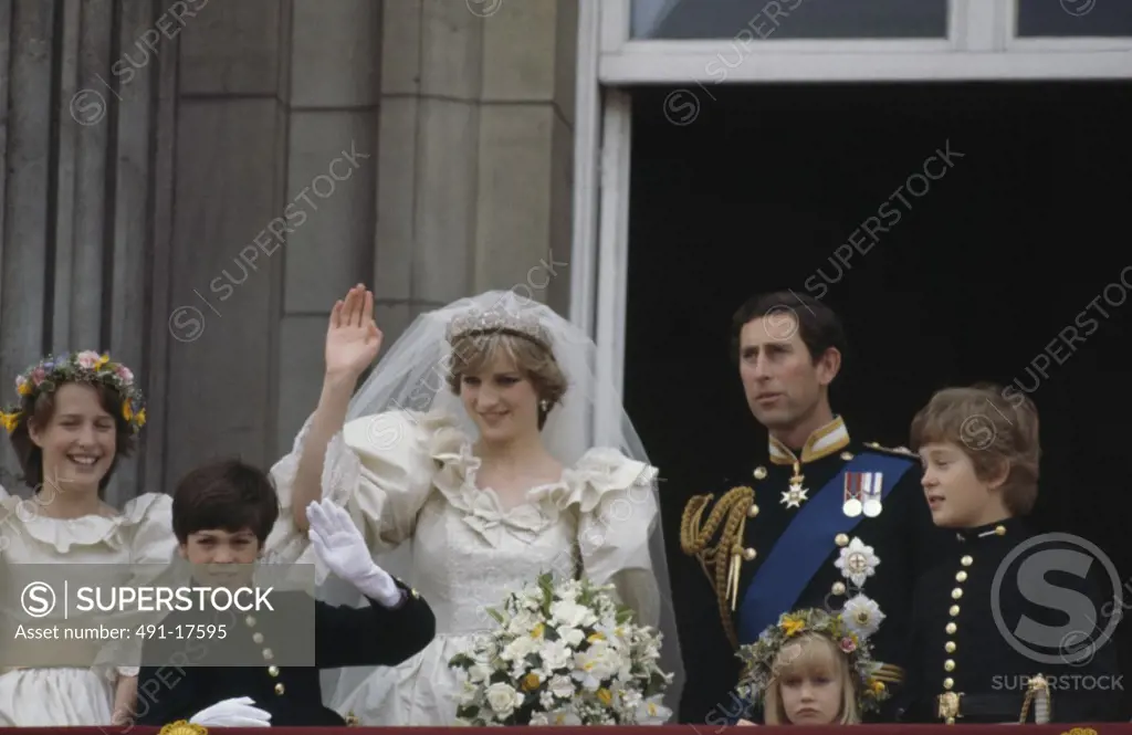 Princess of Wales with her family