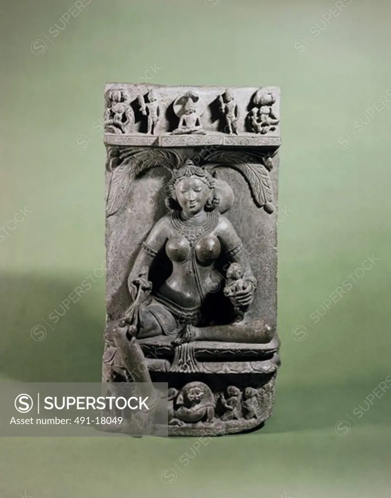 Ambika, Mother Goddess Indian Art Relief