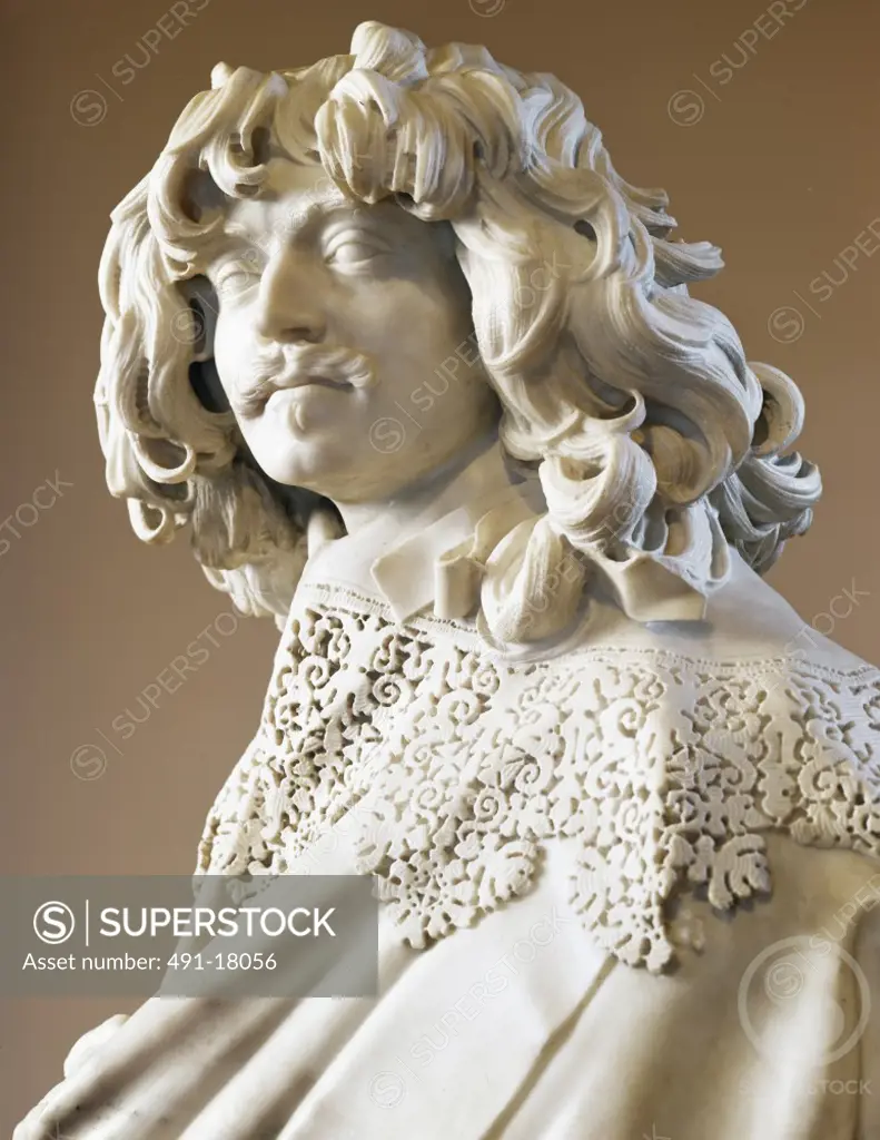 Thomas Baker by Gian Lorenzo Bernini,  marble sculpture,  circa 1638,  (1598-1680)
