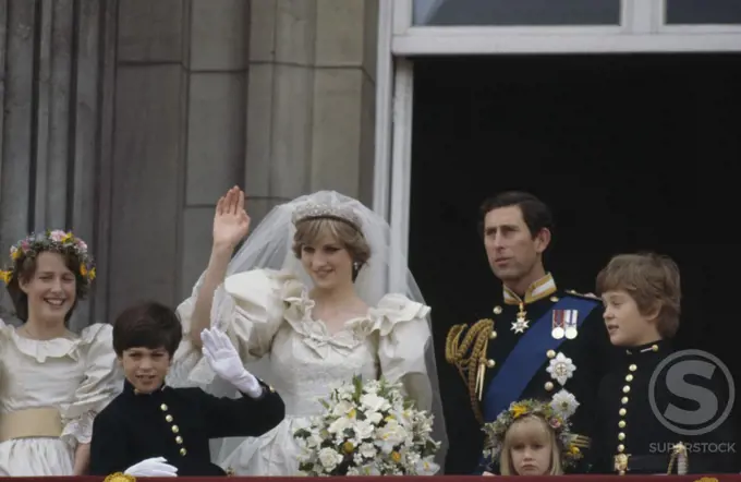 Princess of Wales with her family