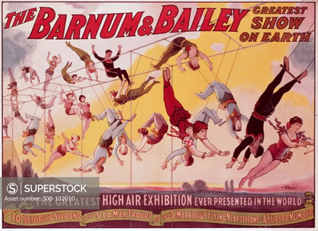 Barnum & Bailey  The Greatest High Air Exhibit Posters 