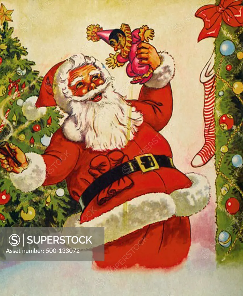 Santa Claus, Nostalgia Cards