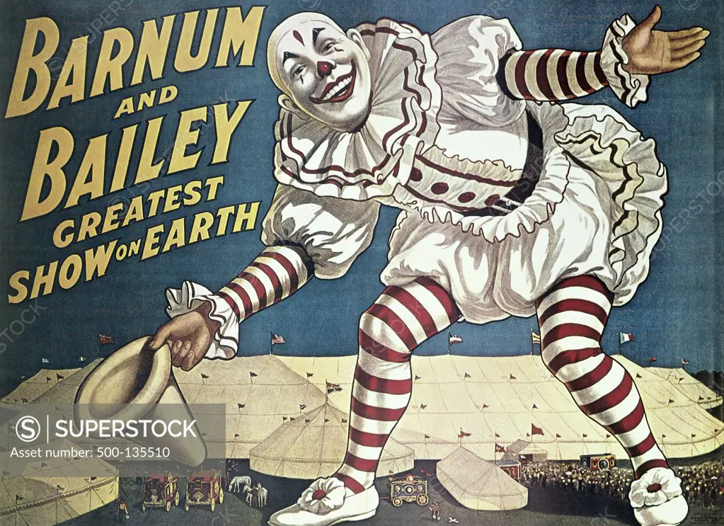 Barnum and Bailey Greatest Show on Earth, poster, Nostalgia UK, 500