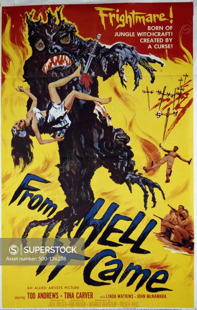 From Hell It Came, movie poster, Nostalgia UK, 500