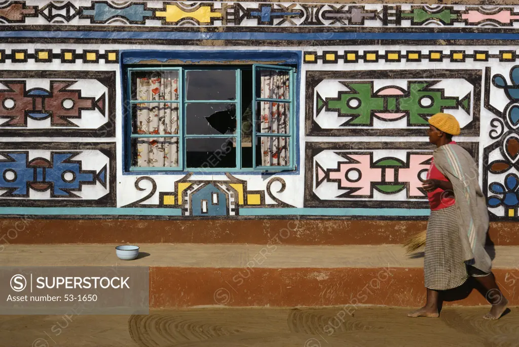 Ndebele Tribal House Design Transvaal South Africa