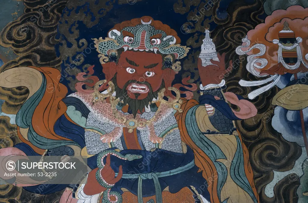 Buddhist Protective Deity Paro Dzong, Bhutan Asian Art