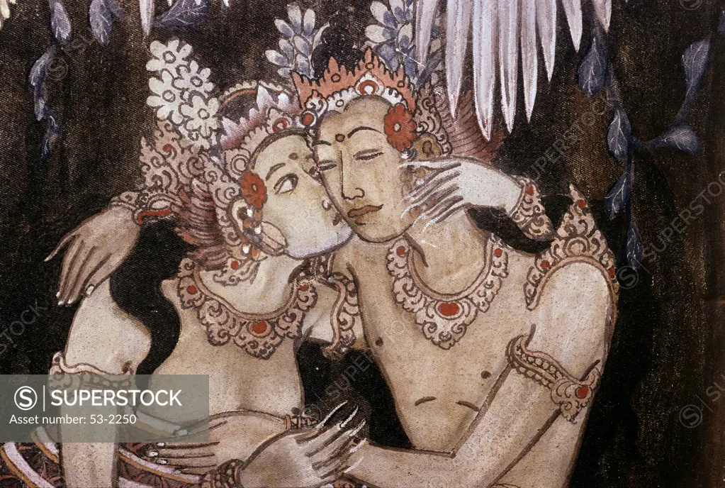 Contemporary Balinese Hindu Painting Bali Indonesian Art