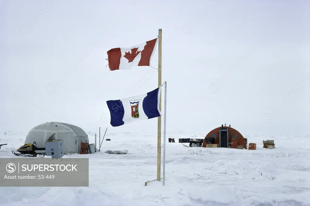 Camp site at the North Pole, Canada