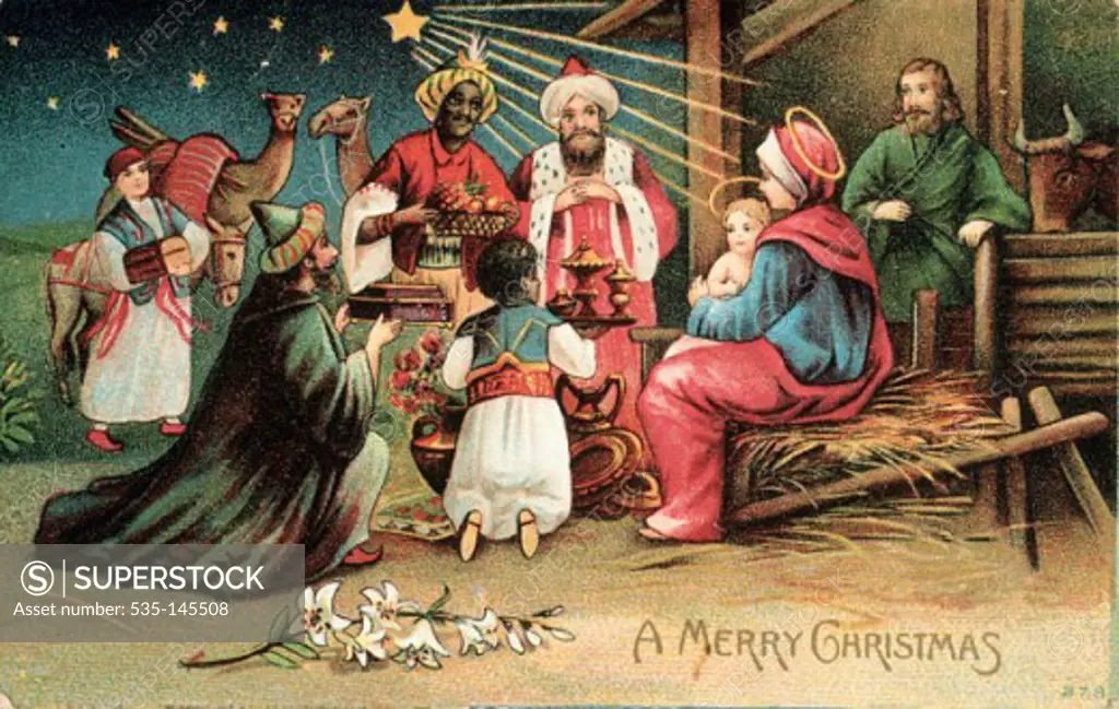 A Merry Christmas 1907 Nostalgia Cards