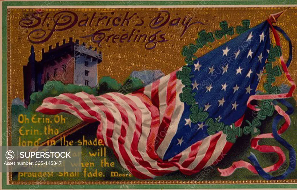 St. Patrick's Day Greetings, Nostalgia Cards