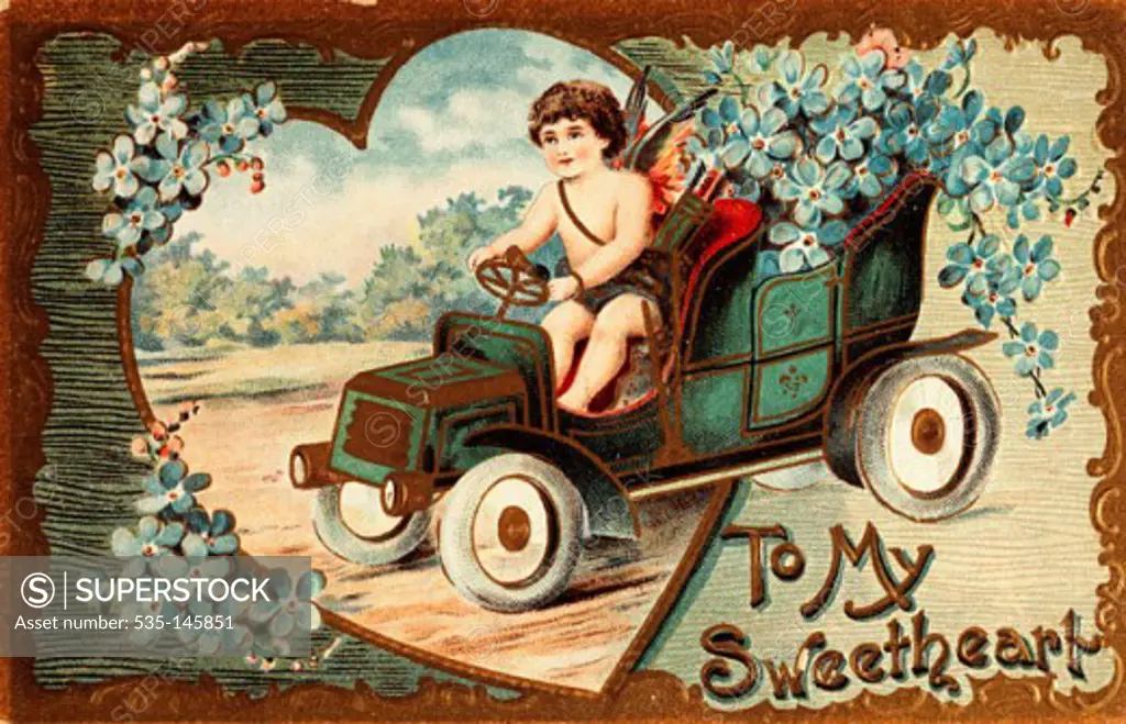 To My Sweetheart 1908 Nostalgia Cards 