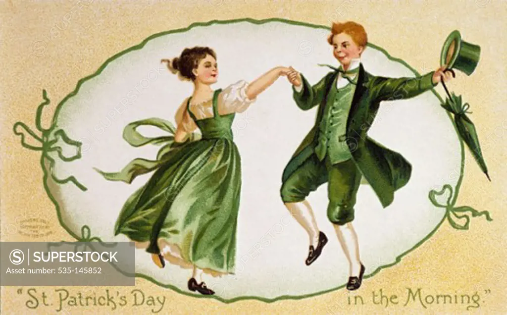 St. Patrick's Day in the Morning Nostalgia Cards