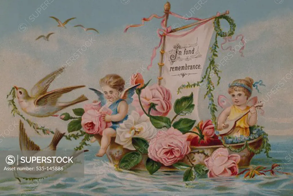 Angels in Boat, Nostalgia Cards