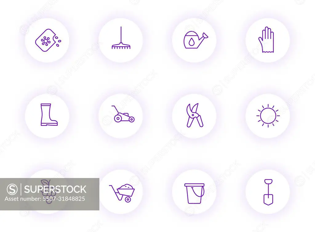 Set of colorful buttons with shadow on white Vector Image