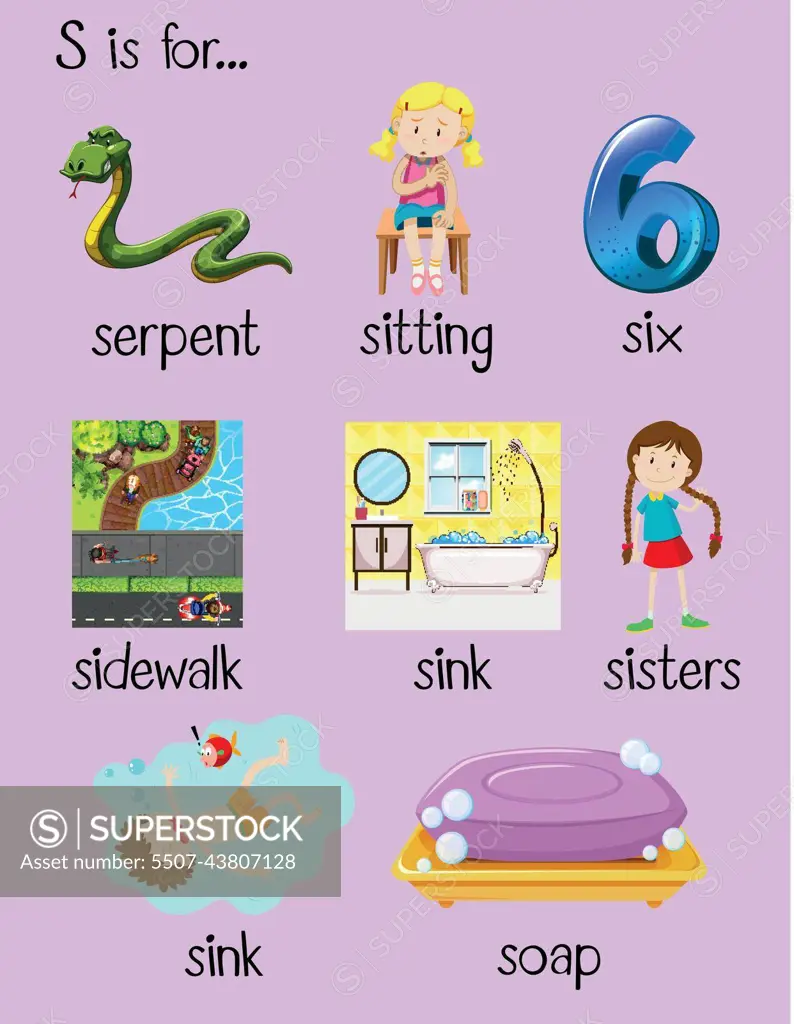 Many words begin with alphabet S