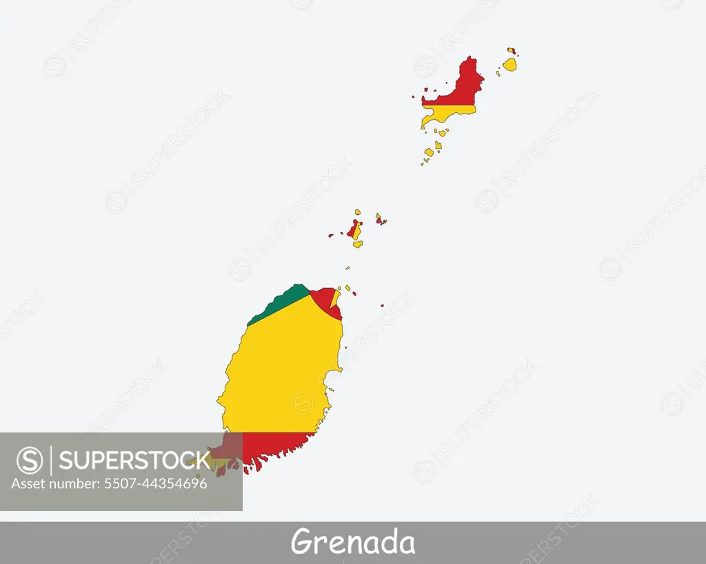 Grenada Map Flag