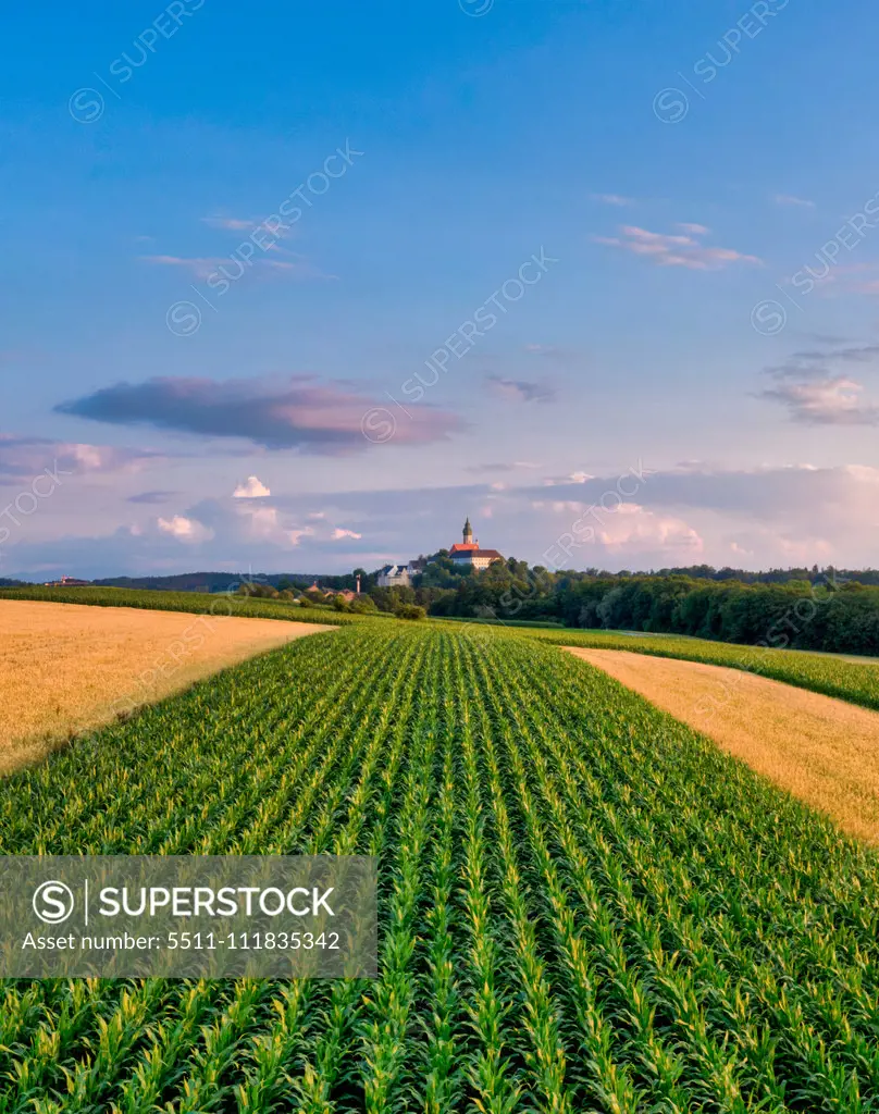 Rural Landscape at Andechs Monastery, Bavaria, Germany