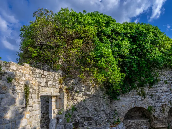 Stadtmauer am Defense Tower 1473, Obrambena Kula, Porec, Istrien, Kroatien, Europa
