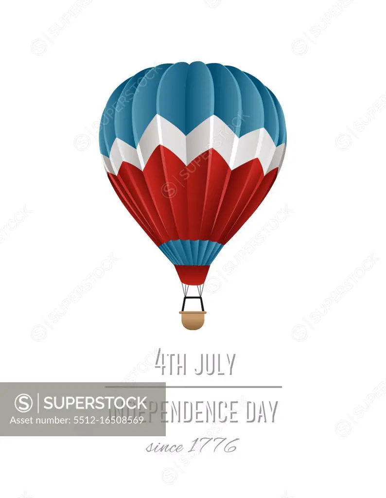 Digitally generated Independence day greeting vector