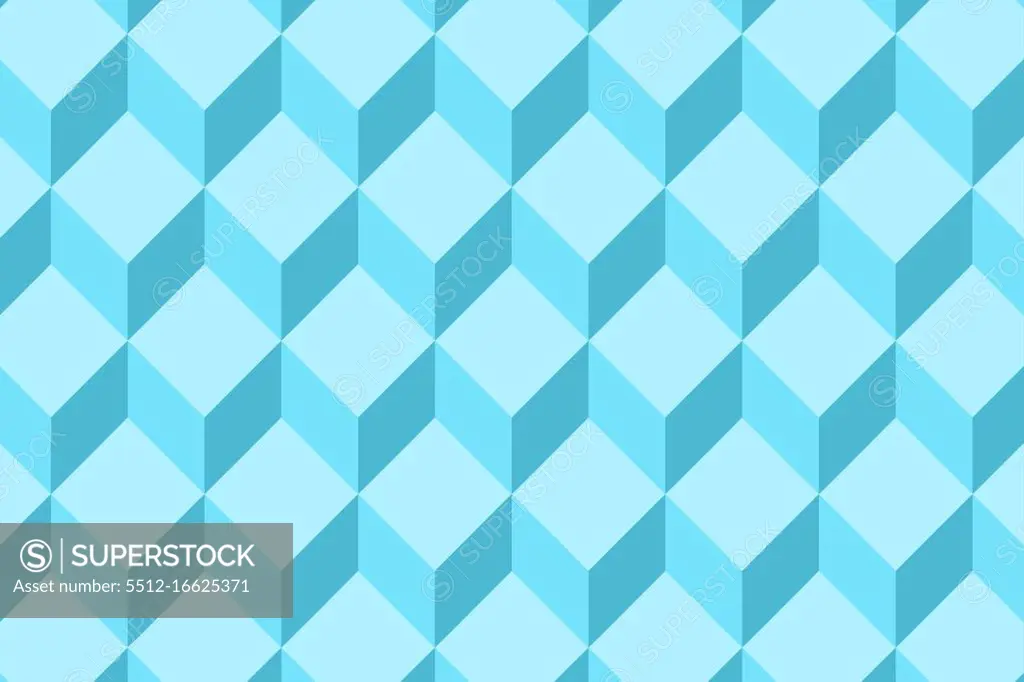 digitally generated blue pattern hexagon background
