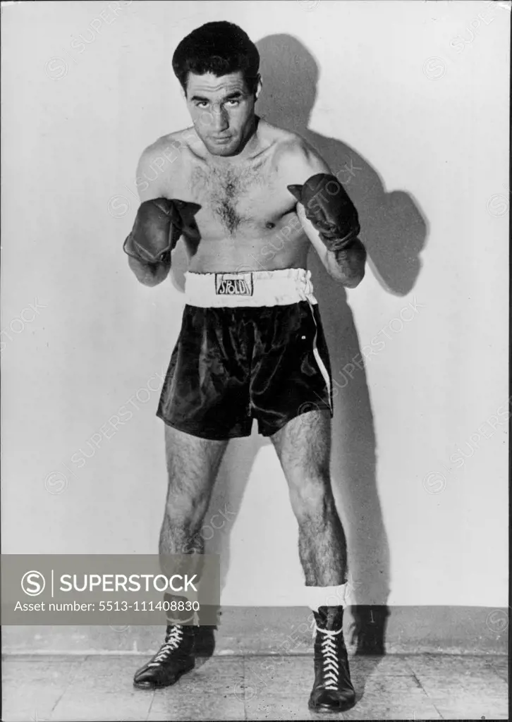 Italian Boxers: Gianni Zudda - One of Italy's top Bantam-weight boxers. January 25, 1955. (Photo by Camera Press).