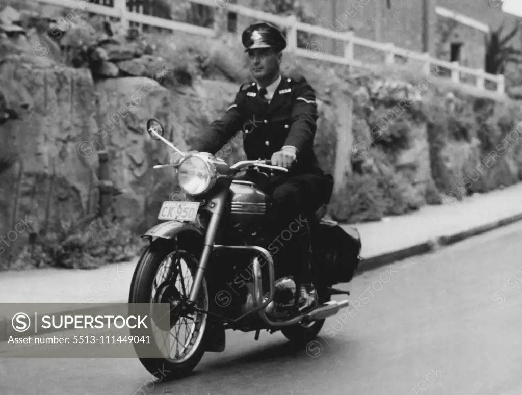 Motor Cycle Police. September 21, 1955.