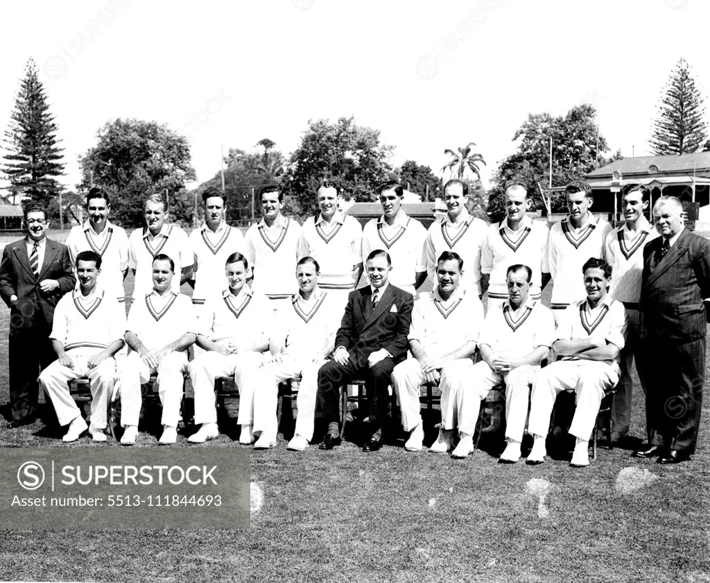 English Cricket Tour Of Australia 1954 - Cricket. December 10, 1954.;English Cricket Tour Of Australia 1954 - Cricket.
