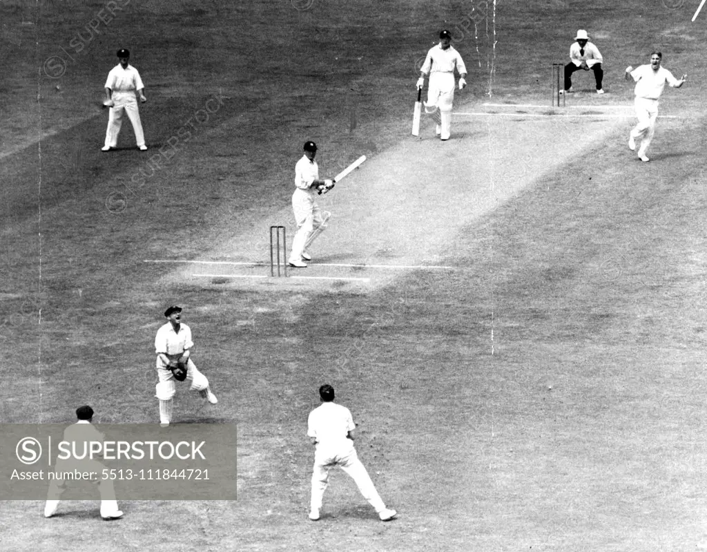 5th test Melbourne. March 8, 1937.;5th test Melbourne.