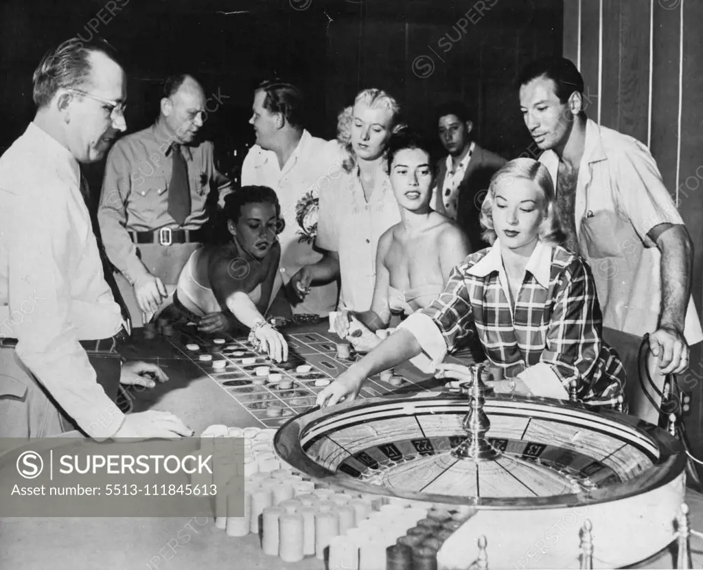 Gambling. January 10, 1954.;Gambling