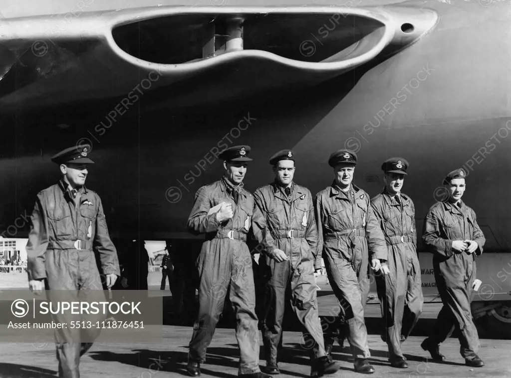 Crew of the Vickers ***** Valiant. September 13, 1955. ;Crew of the Vickers ***** Valiant.