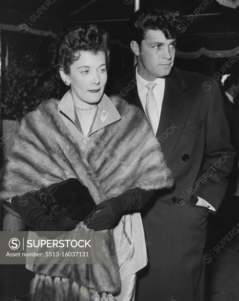 Dale Robertson & Wife. January 14, 1953.