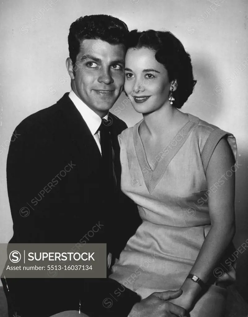 Dale Robertson, Jacqueline Wilson. August 28, 1952.