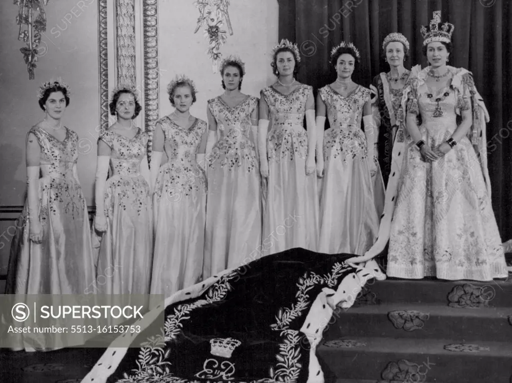 Queen Elizabeth II - Coronation Scenes - General Scenes - British Royalty. January 06, 1954. (Photo by The Associated Press Ltd.). 
