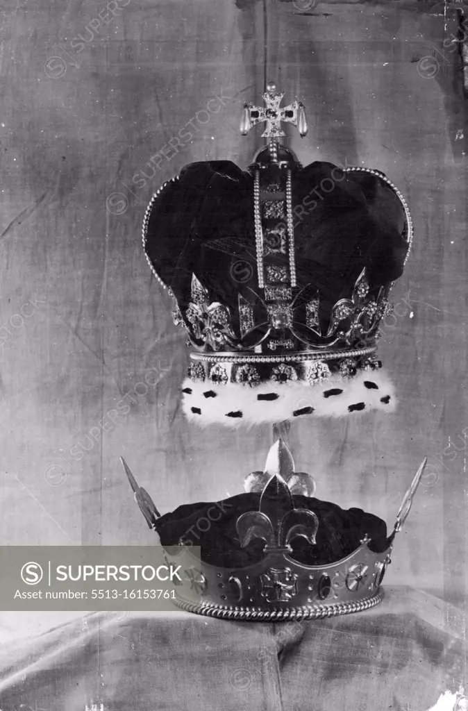 St. Edward's Crown. Mr. Max Berman's collection of Coronation Replicas. October 02, 1936.