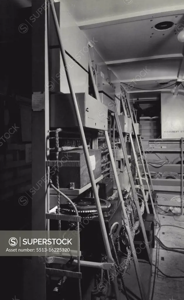 BBC Mobile Control Room, for use in emergency to replace any studio premises which may be put out of action. Rear view of portable bays in travelling position. October 01, 1943. (Photo by BBC).