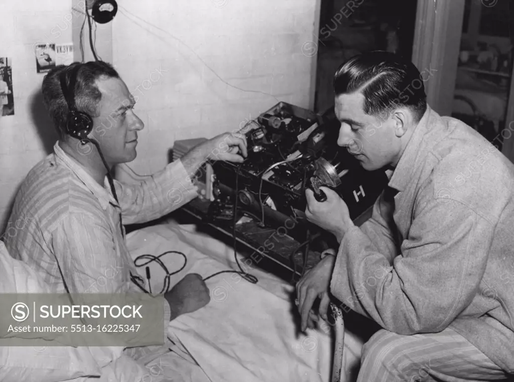 Ear Phones - Head Phones - Radio. November 18, 1948. (Photo by Advertiser Newspapers Limited).