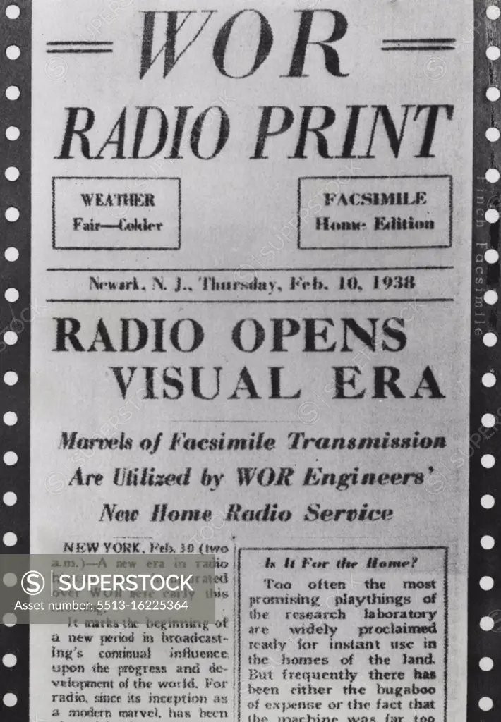 Newspaper, Radio. September 05, 1951. (Photo by Acme Photo) 